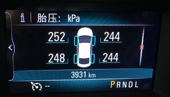 汽车后轮监控胎压多少